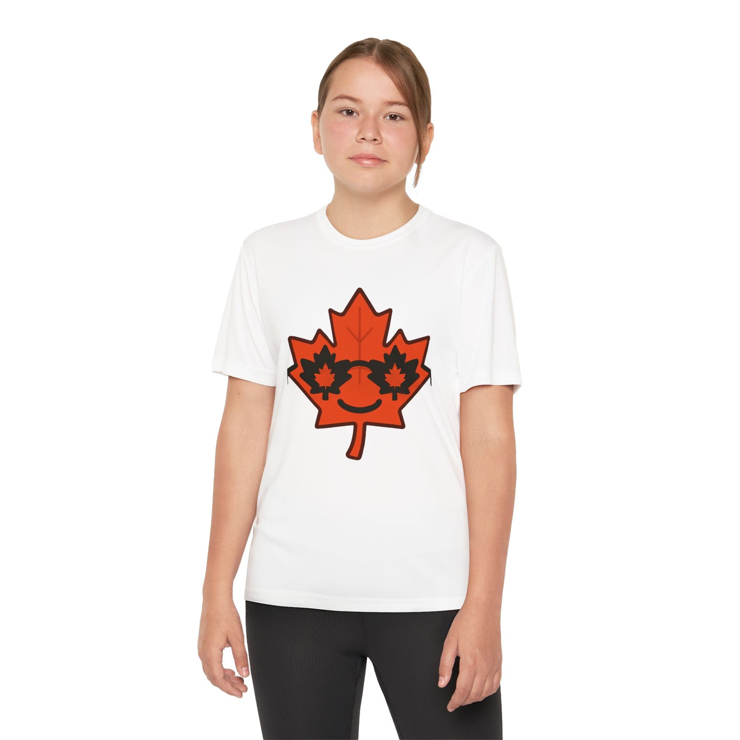 Youth Captain Canada Tee - Fun Maple Leaf Design