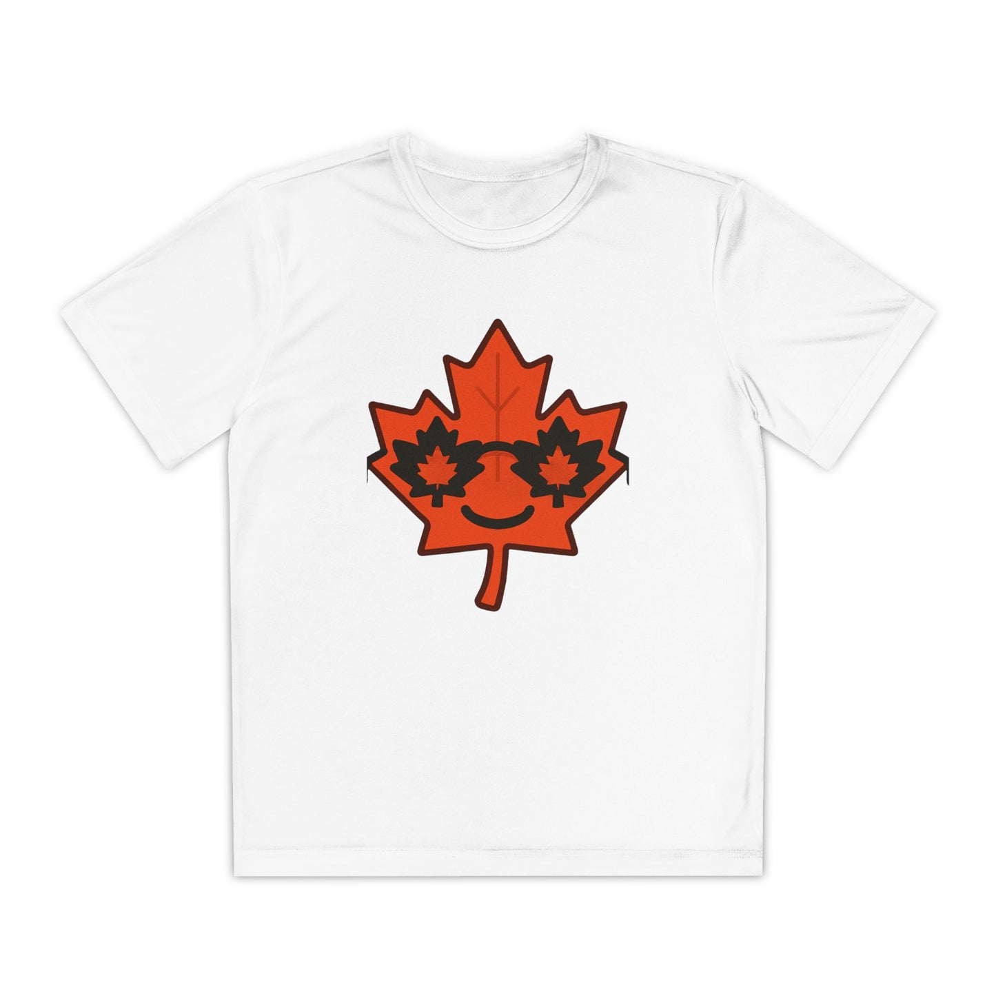 Youth Captain Canada Tee - Fun Maple Leaf Design