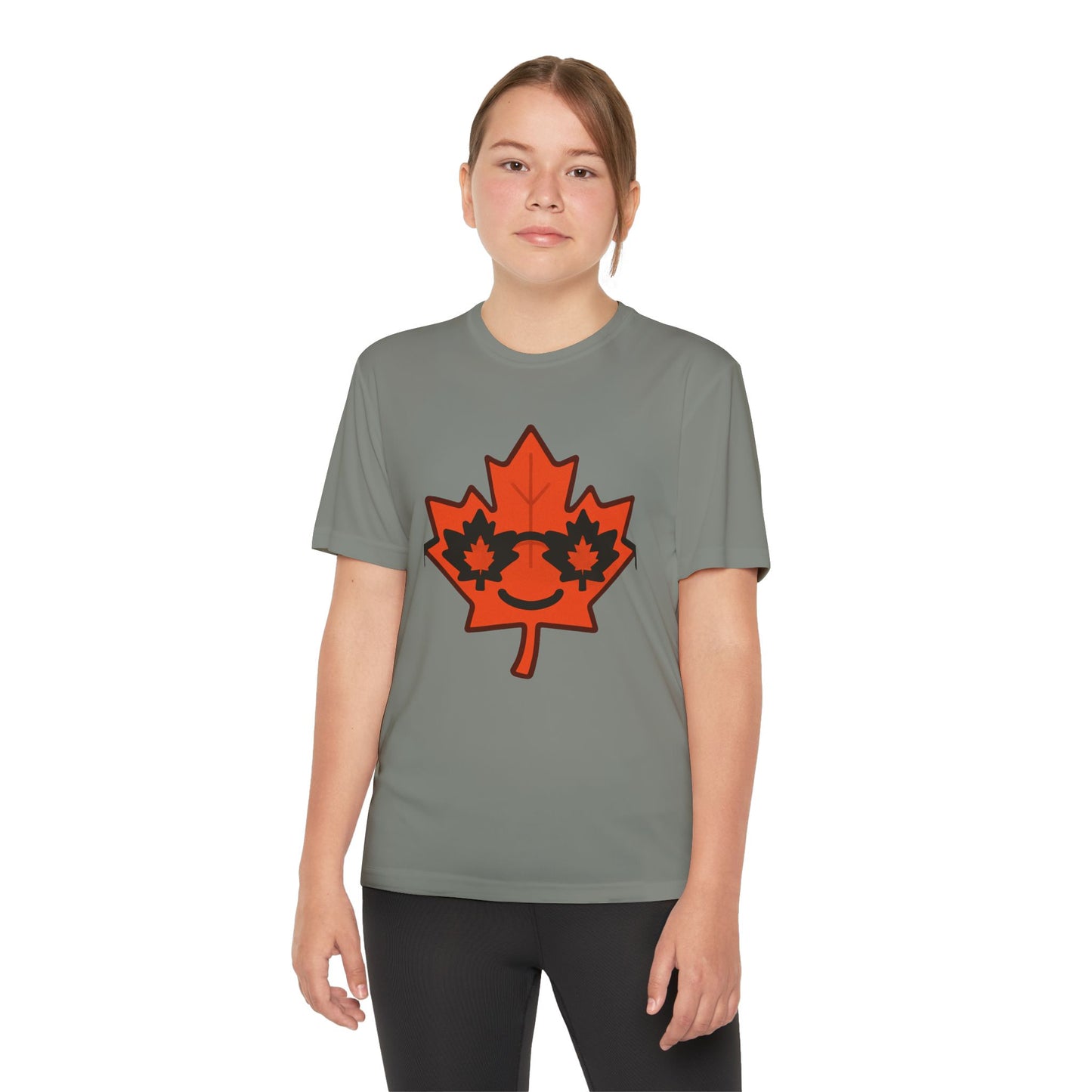 Youth Captain Canada Tee - Fun Maple Leaf Design