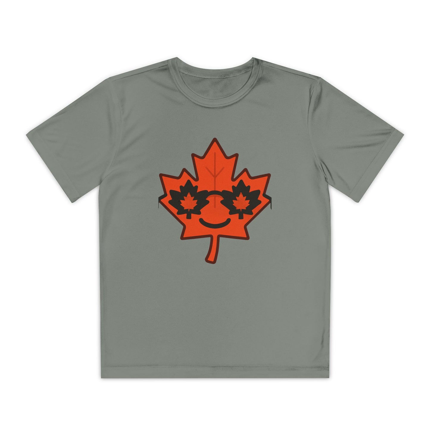 Youth Captain Canada Tee - Fun Maple Leaf Design