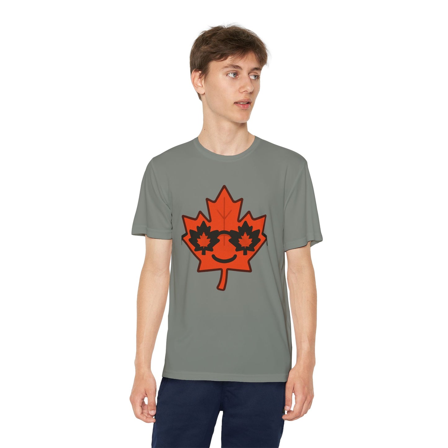 Youth Captain Canada Tee - Fun Maple Leaf Design
