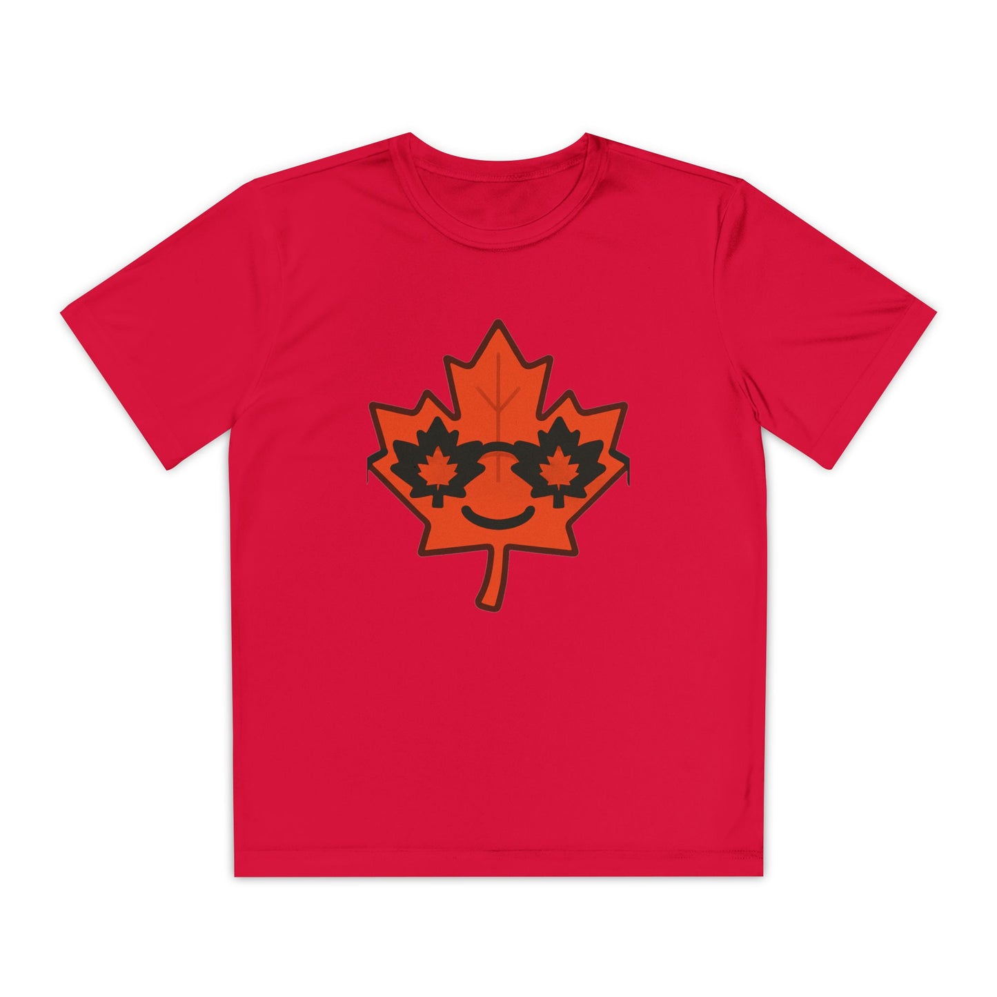 Youth Captain Canada Tee - Fun Maple Leaf Design