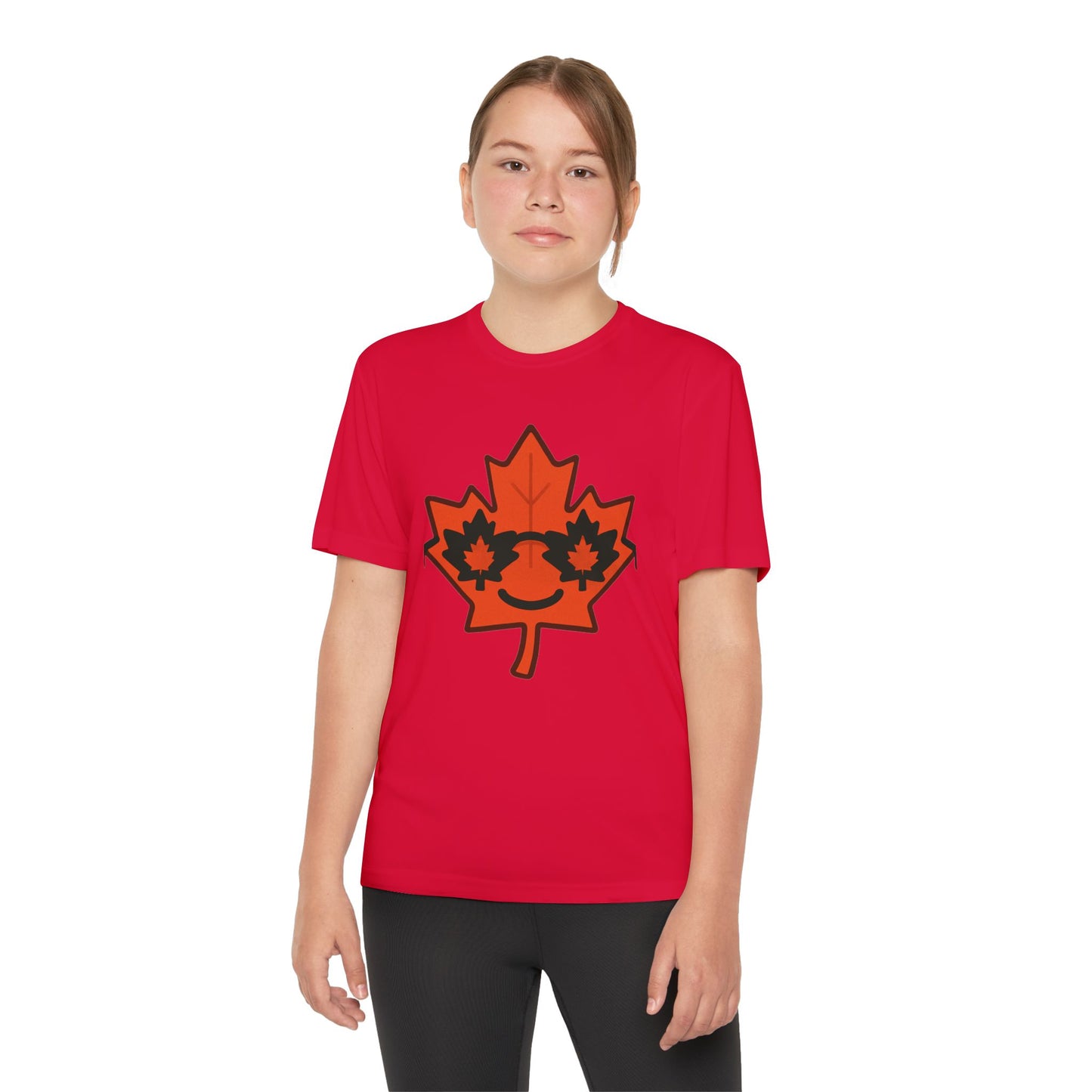 Youth Captain Canada Tee - Fun Maple Leaf Design