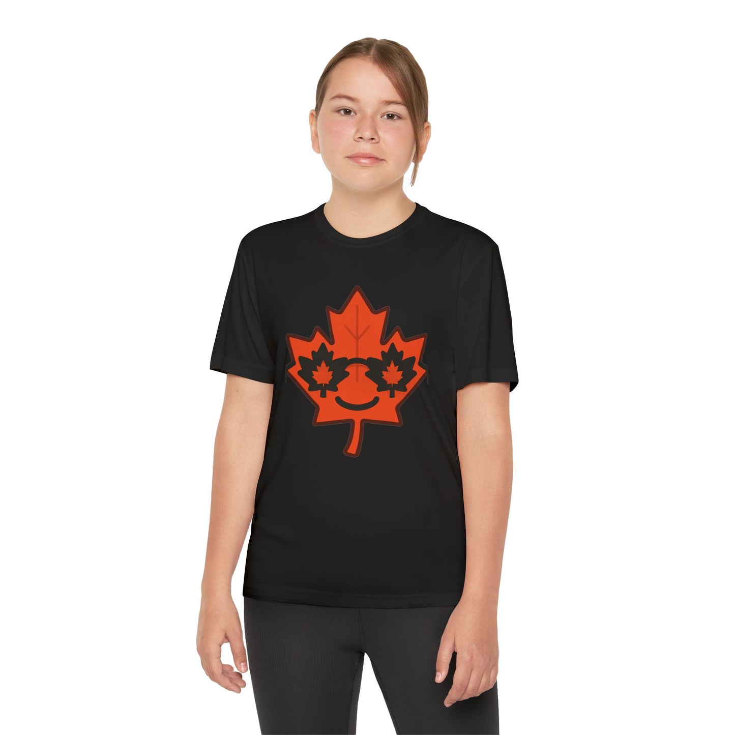 Youth Captain Canada Tee - Fun Maple Leaf Design