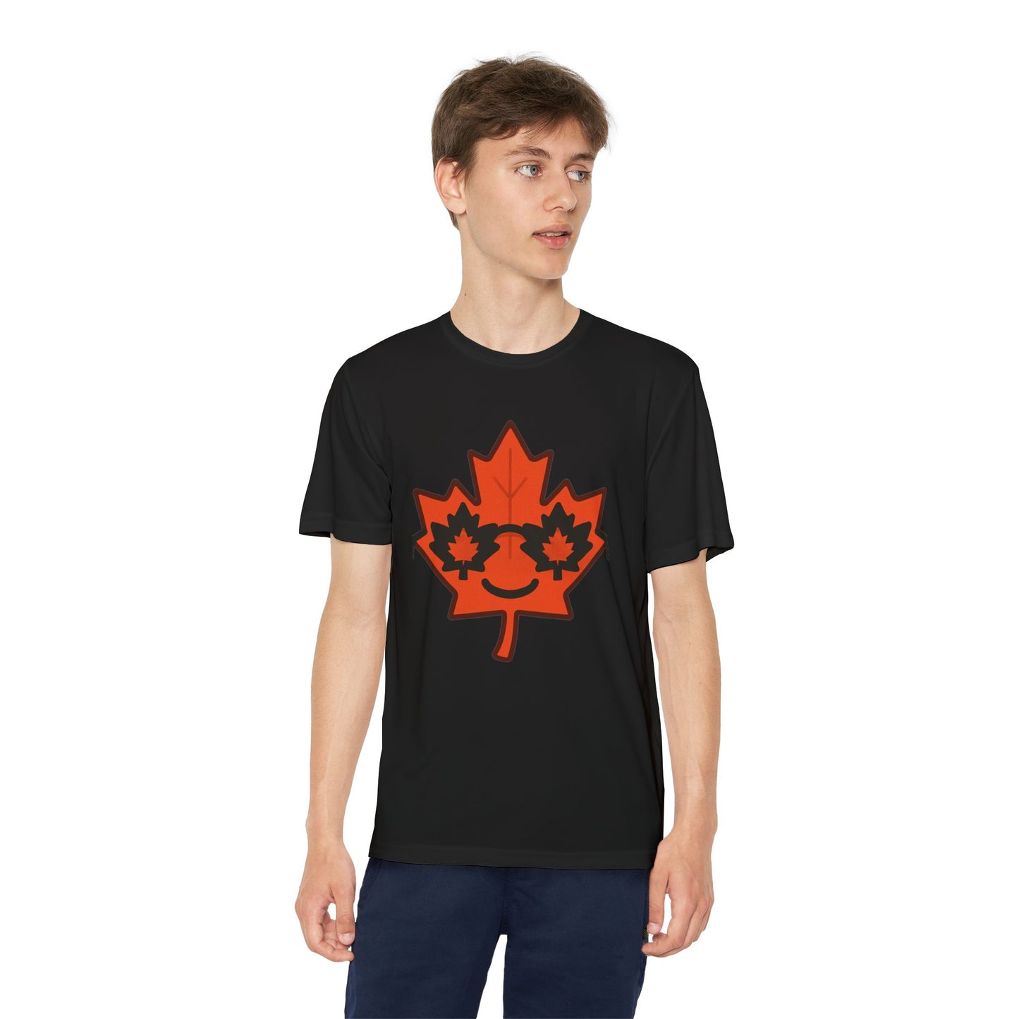 Youth Captain Canada Tee - Fun Maple Leaf Design