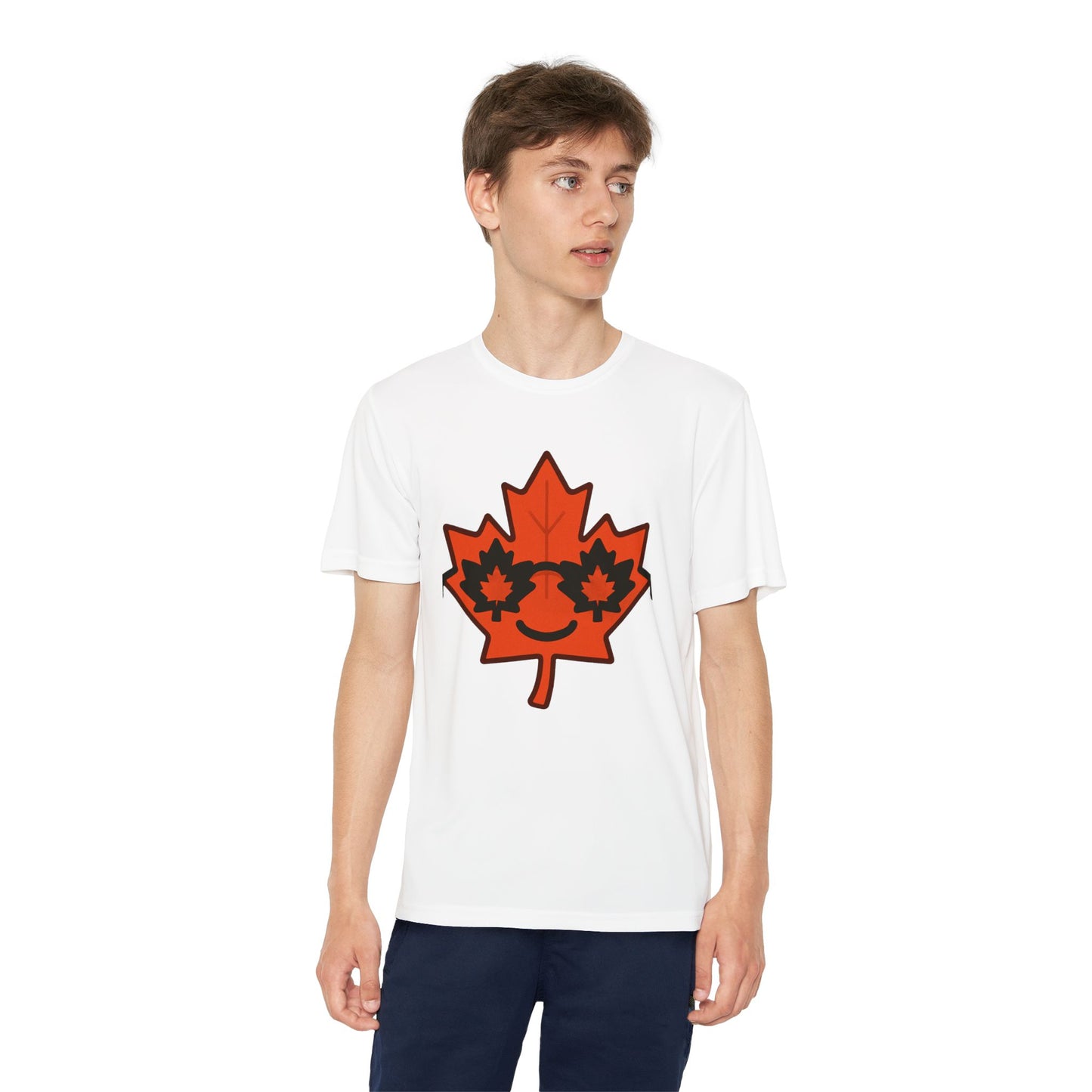 Youth Captain Canada Tee - Fun Maple Leaf Design
