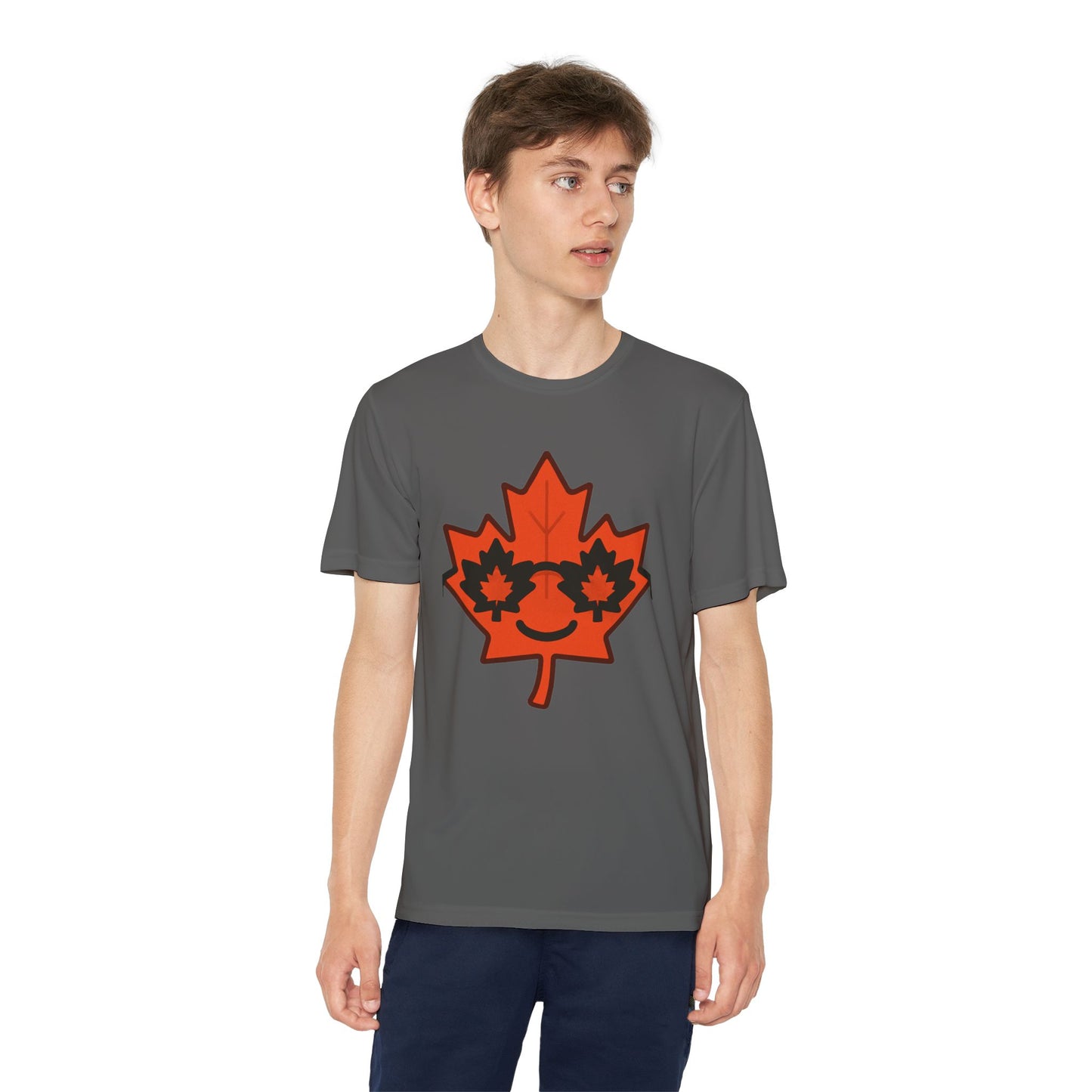 Youth Captain Canada Tee - Fun Maple Leaf Design