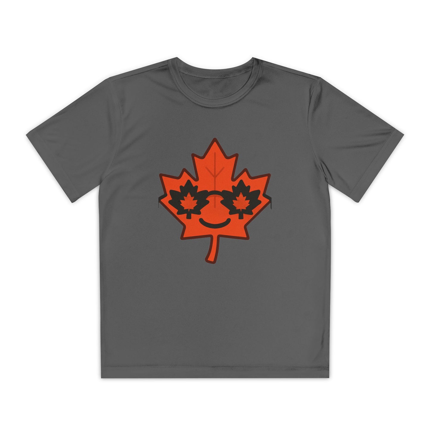 Youth Captain Canada Tee - Fun Maple Leaf Design