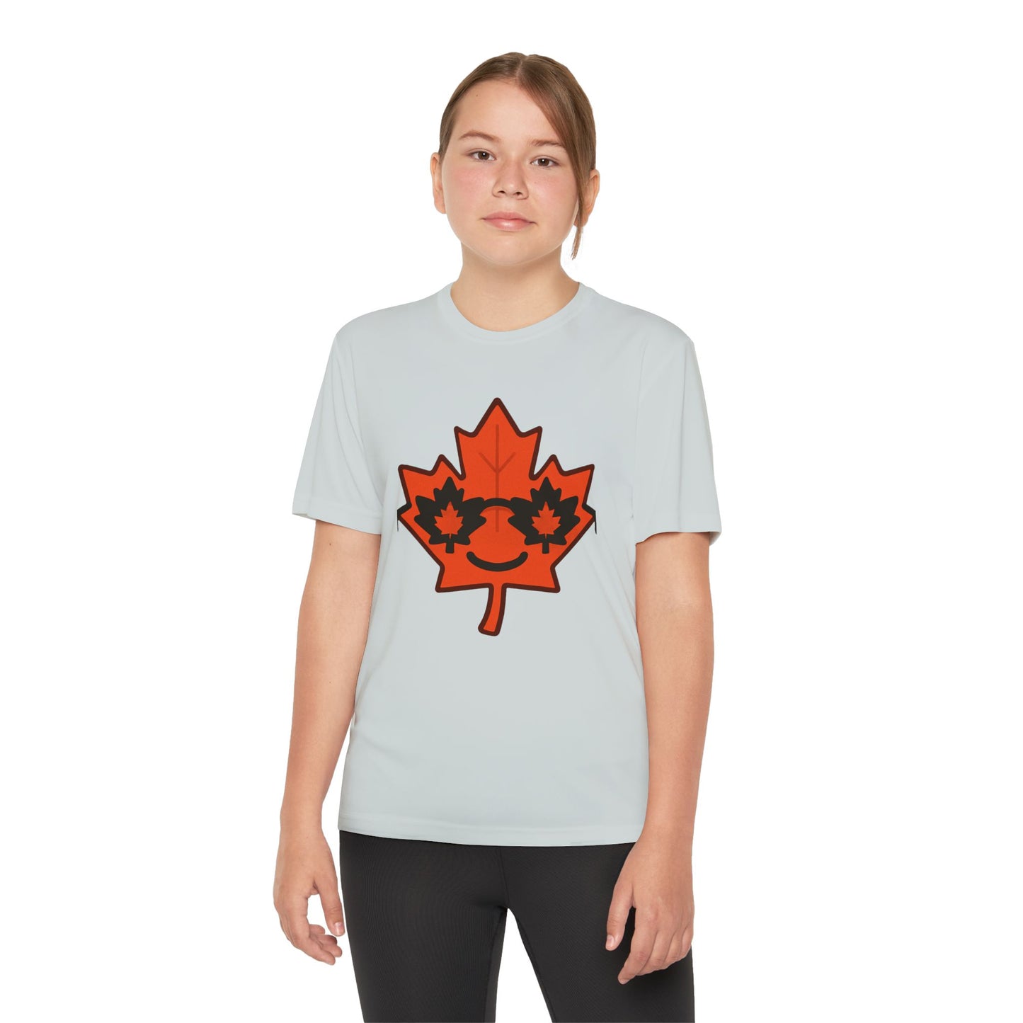 Youth Captain Canada Tee - Fun Maple Leaf Design