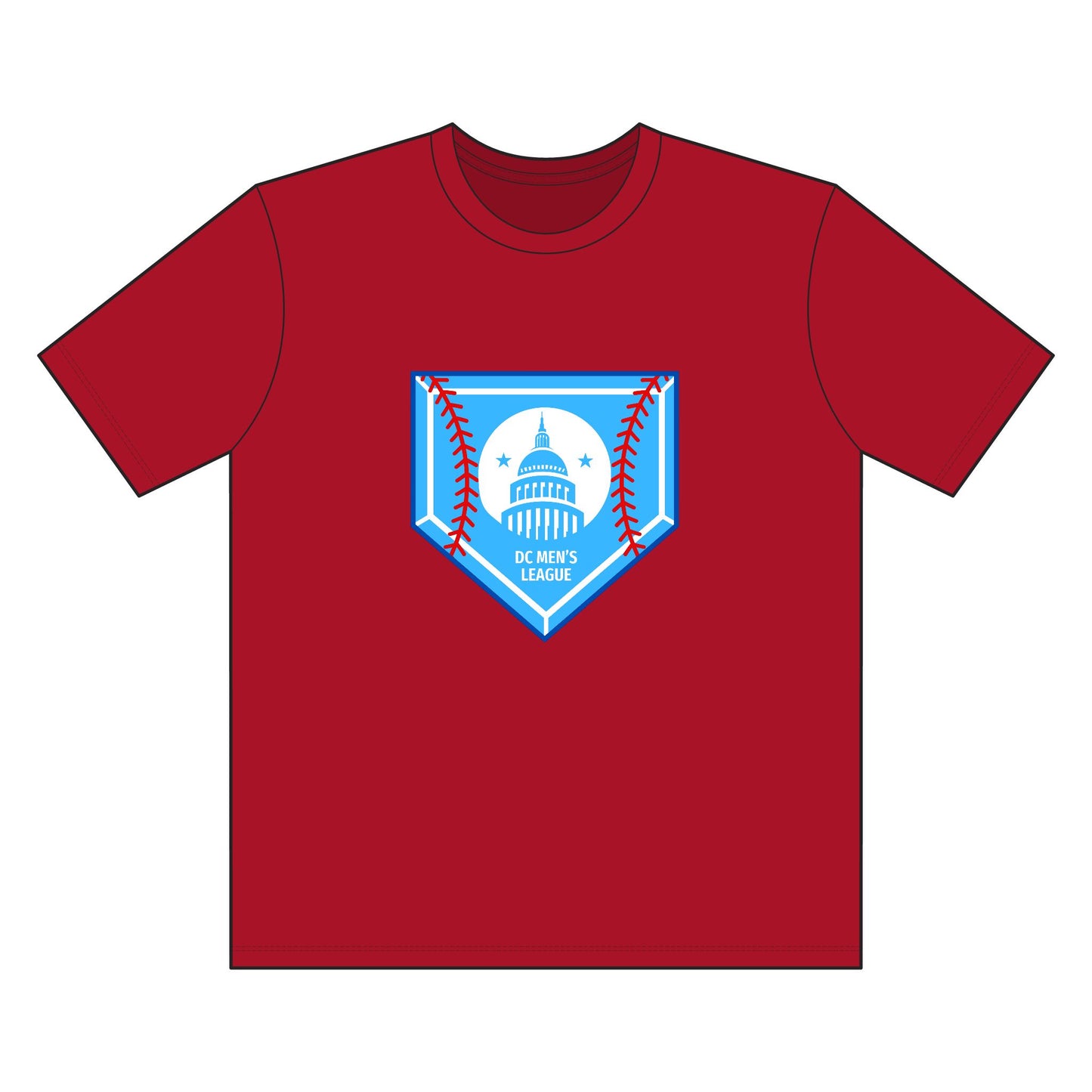 DC Men's League, Phanatics P left arm - shirt | light blue, royal blue, or red