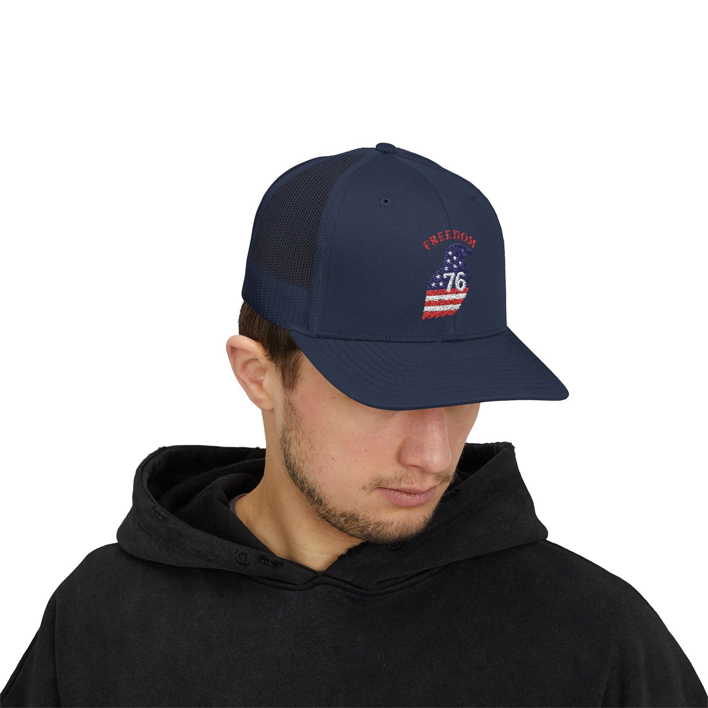 Freedom 76 Snapback Trucker Cap - Patriotic Style for Everyday Adventures
