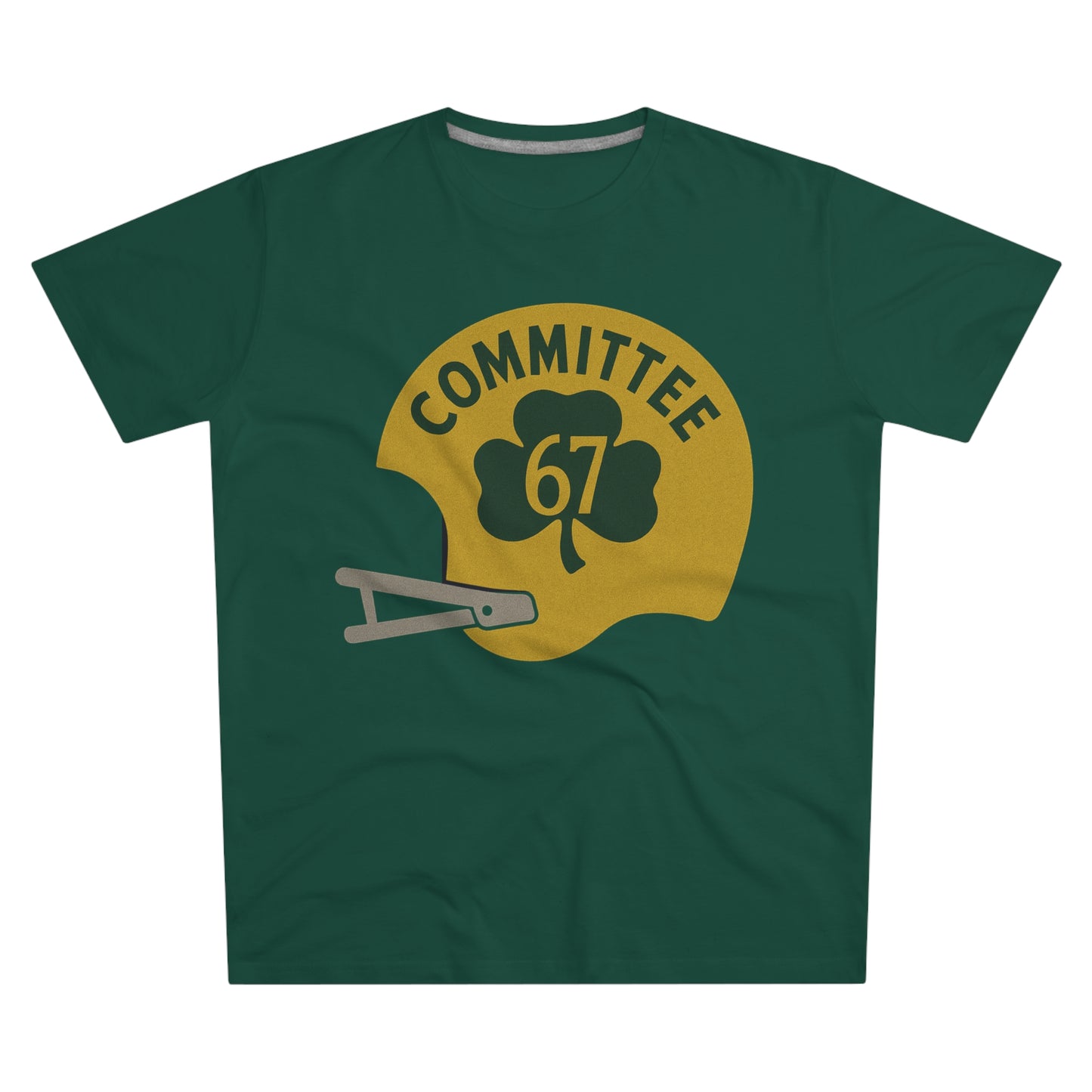 Committee 67 Football Helmet T-Shirt — Vintage Shamrock Tee